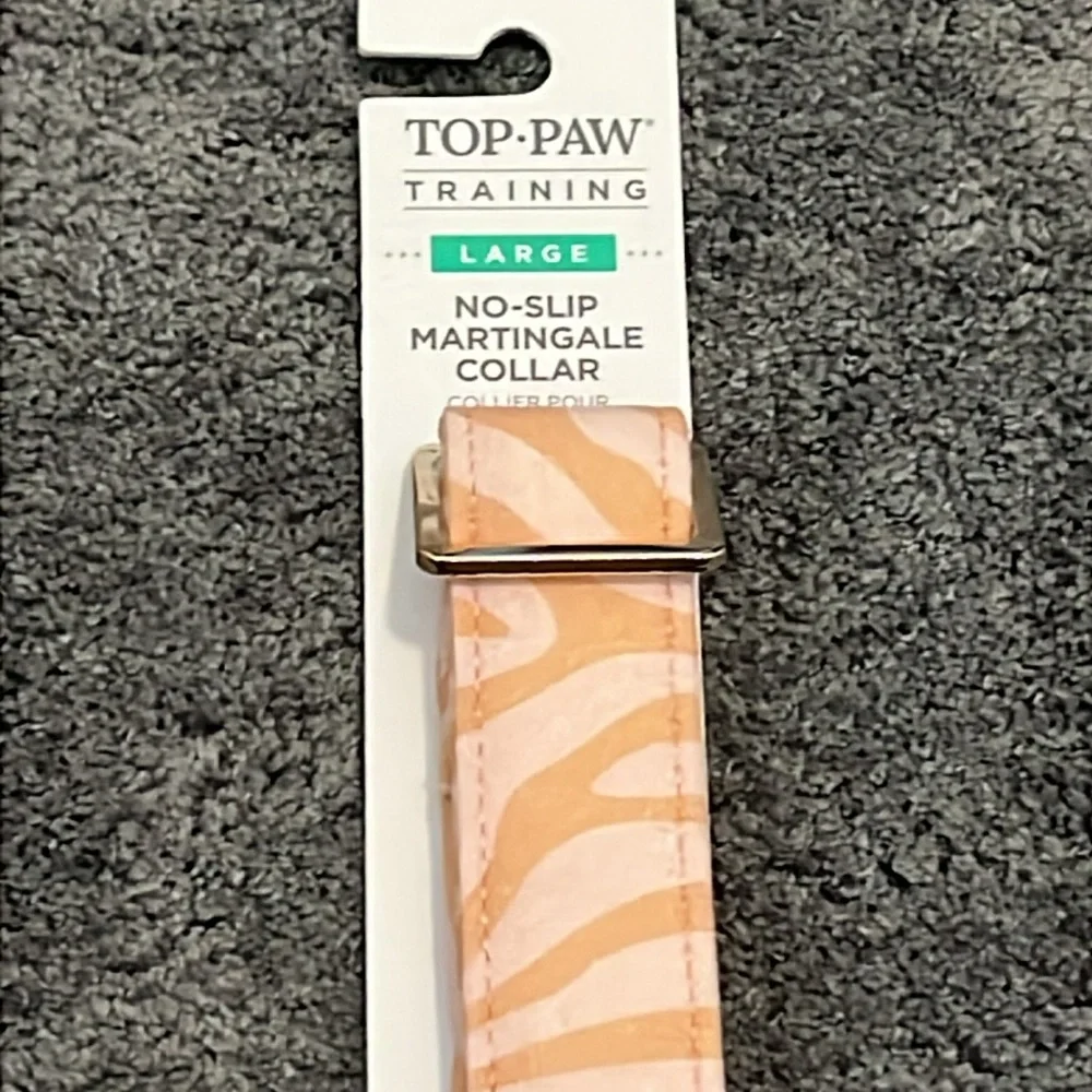 Dog training no-slip martingale collar by Top Paw size L 18-26” NWT